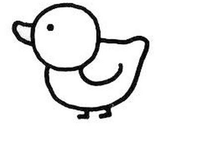 鸭儿童画怎么画 鸭简笔画步骤 - 水彩迷
