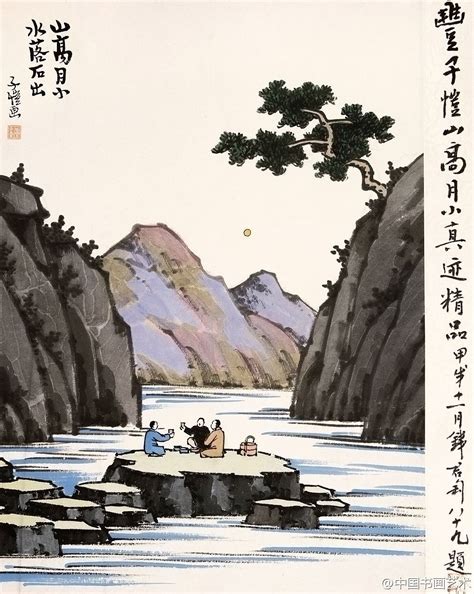 丰子恺 漫画 《月下对饮图》 ---“山高月小… - 堆糖，美图壁纸兴趣社区