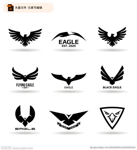 老鹰logo矢量素材设计图__企业LOGO标志_标志图标_设计图库_昵图网nipic.com