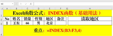 INDEX函数详解！ – Office自学网