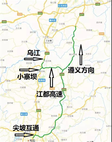遵义至重庆高速复线图,正安规划图,渝黔高速扩能线路图_大山谷图库