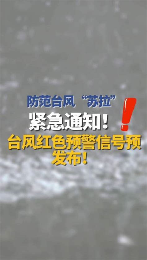 紧急通知！台风红色预警信号预发布！|台风|广东省_新浪新闻