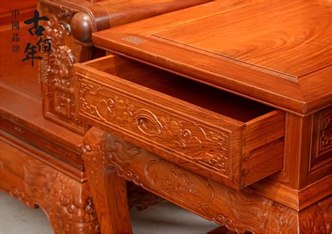 九五至尊沙发 M11T 100%大果紫檀（缅花） - 古佰年-红木家具