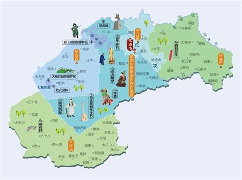 吉林省旅游地图图片