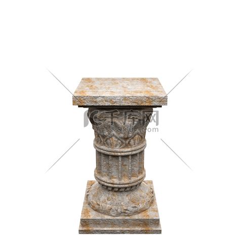 石柱制作的3d图形工艺品四羊方尊高清摄影大图-千库网