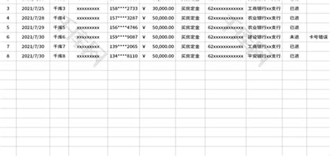 定金退款申请登记表Excel模板_千库网(excelID：150332)