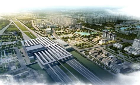 洛阳龙门高铁站鸟瞰图（2022.05） - 洛阳图库 - 洛阳都市圈