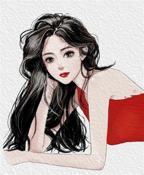 手绘插画头像非主流