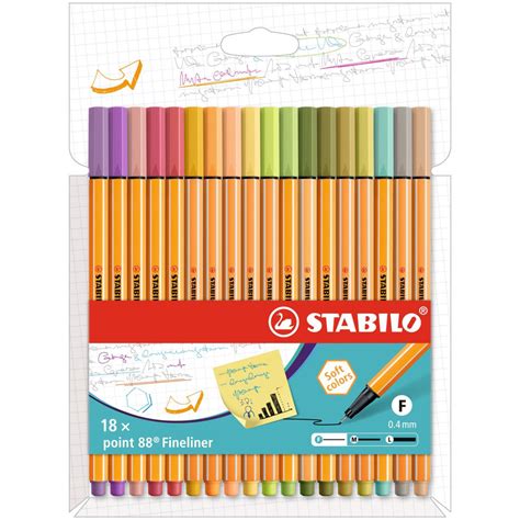 STABILO point 88 Pens, Wallet Set of 18 - 20720040 | HSN