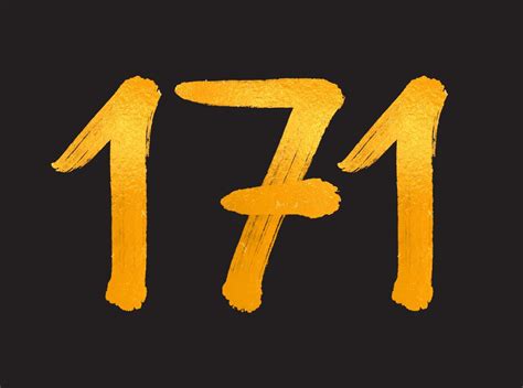 171 Number logo vector illustration, 171 Years Anniversary Celebration ...