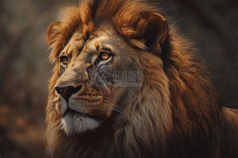 威严的狮子插画图片下载-正版图片600130387-摄图网