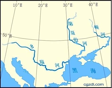 欧洲河流分布图图片