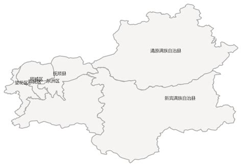 抚顺市行政地图模板图片__编号4350566_红动中国