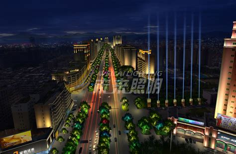 广东河源城市亮化规划设计-城市亮化规划+City