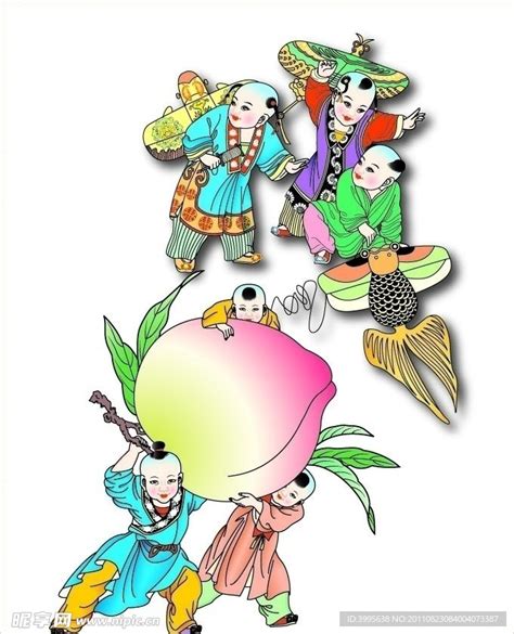 中国文化艺术百子图PNG图片素材下载_图片编号10120193-PNG素材网