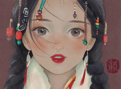 头像女生温柔藏族女生图片