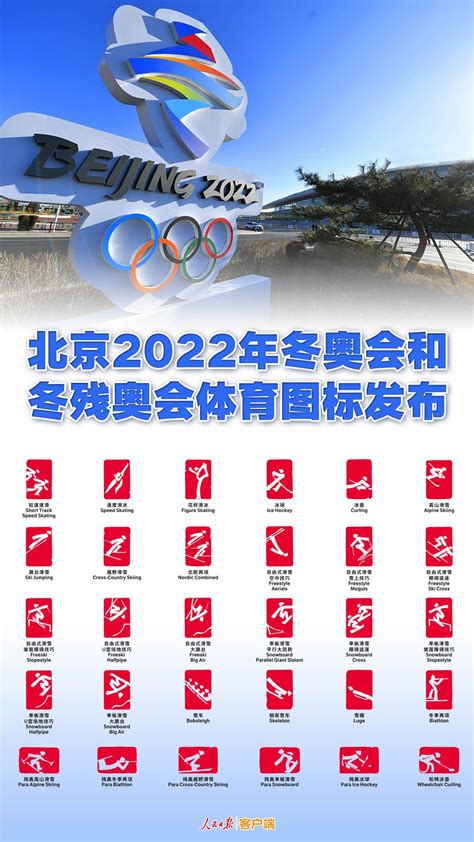 北京2022年冬奥会和冬残奥会体育图标发布_天下_新闻中心_长江网_cjn.cn