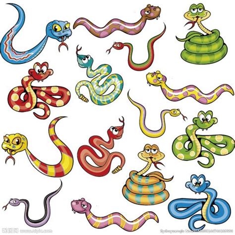 可爱的绿蛇卡通动物病媒图解素材图片免费下载-千库网