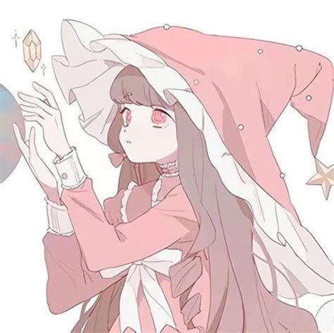 甜美女生双人拍照头像动漫