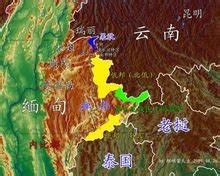 果敢地区地图图片