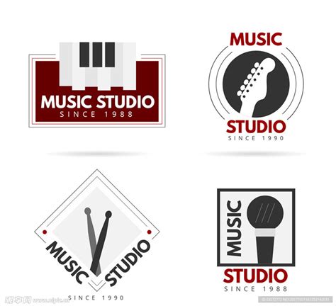 音乐工作室标志设计图__其他_广告设计_设计图库_昵图网nipic.com