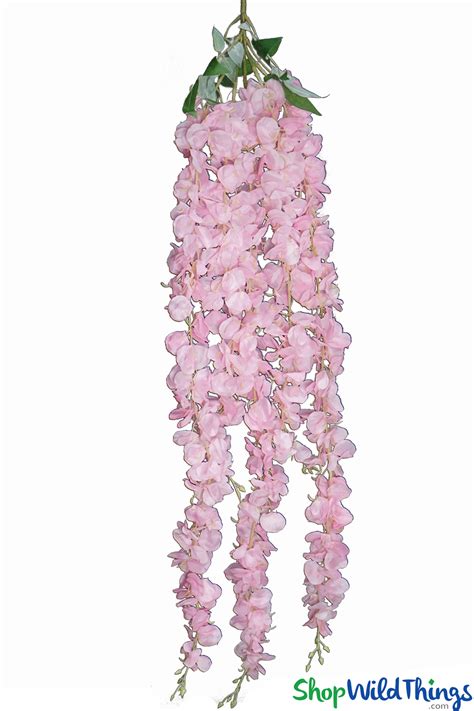 Artificial Pink Wisteria Spray | 46" Long Bouquet| ShopWildThings.com
