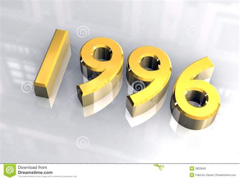 blue 1996 number 3d effect white background Stock Photo - Alamy
