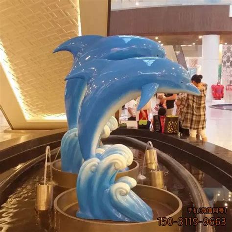 大型不锈钢海豚雕塑-雕塑风