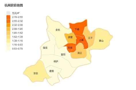 杭州100个最便宜的楼盘在哪里？哪个板块你住的起？最新热门板块房价地图出炉！_耿浩然_问房