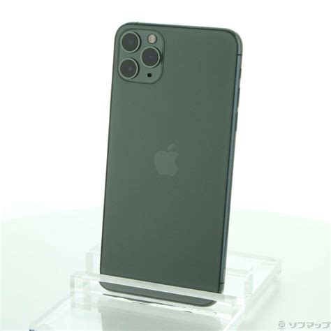 【中古】iPhone11 Pro Max 256GB ミッドナイトグリーン MWHM2J／A SIMフリー 02/11(金)値下げ ...