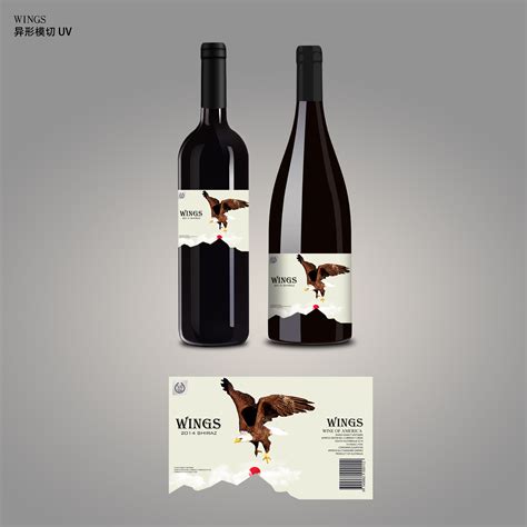 红酒标贴设计，红酒标签设计，酒瓶贴标设计，包装设计|平面|包装|艺之光设计 - 原创作品 - 站酷 (ZCOOL)