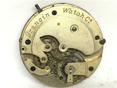 Grangin Watch Co. Pocket Watch Movement & Dial, Hands | Parts/Repair ...