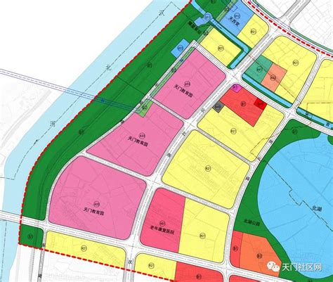 天门北湖教育产业园（含新实验高中）详细规划图抢鲜看…