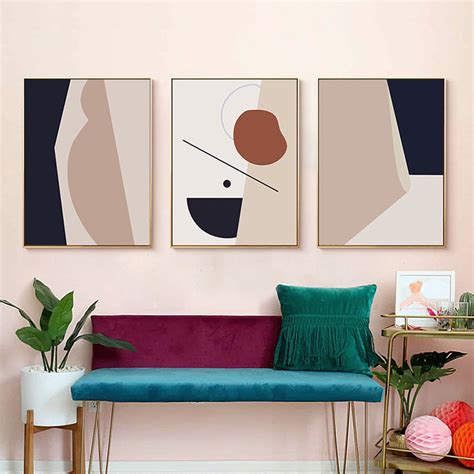 美式轻奢装饰画现代简美风格客厅挂画沙发背景墙餐厅卧室二联壁画-抽象画-2021美间（软装设计采购助手）