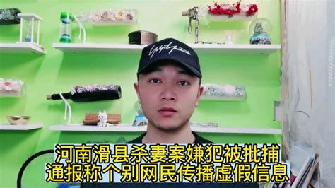 河南滑县杀妻案嫌犯被批捕，通报称个别网民传播虚假信息_腾讯视频