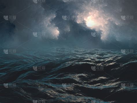 海洋,恐怖,暴风雨,旋风,海洋大道,气候与心情,雷雨,暴雨,黑云压城,怪异
