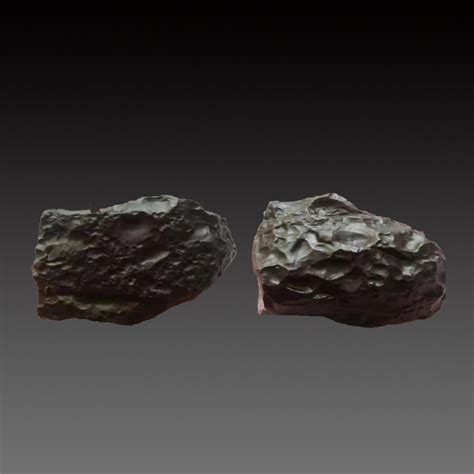 中铁陨石的熔壳特征,中铁陨石的表面特征,中铁陨石表面有气印吗_大山谷图库