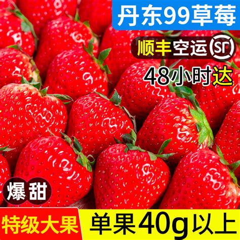 现摘大草莓新鲜水果整箱包邮应当季孕妇甜九九红颜奶油99草莓顺丰-淘宝网