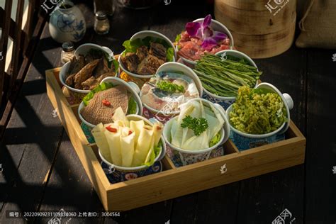 火锅九宫格菜品,中国菜系,食品餐饮,摄影,汇图网www.huitu.com