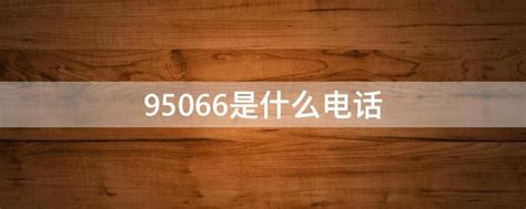 95066是什么电话 - 业百科
