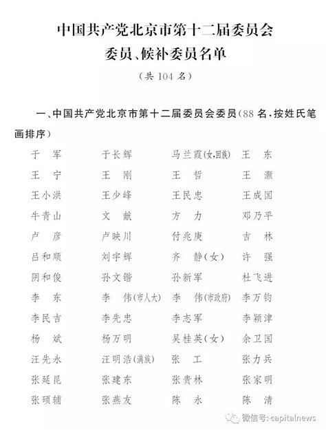 北京选出新一届市委委员、市纪委委员_手机凤凰网