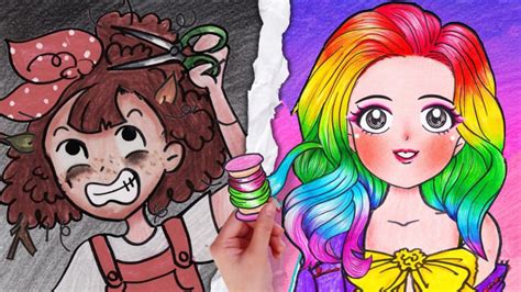 趣味定格动画：小美遇上新手美发师，艾莎公主变成彩虹公主