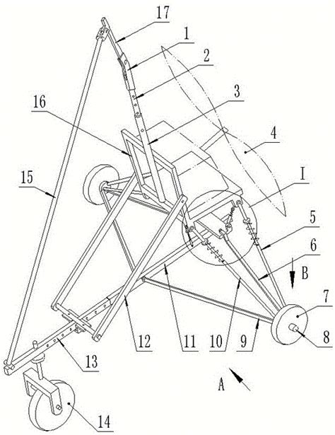 三角翼动力滑翔机折叠机身的制作方法