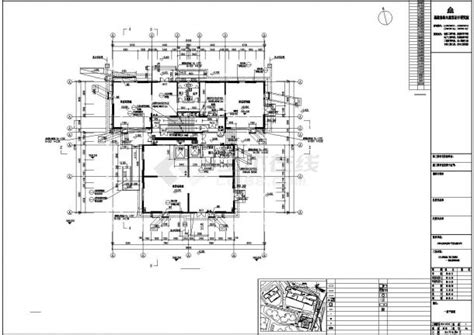 六盘水市某大型别墅住宅区3层砖混结构美式别墅平立面设计CAD图纸_居住建筑_土木在线