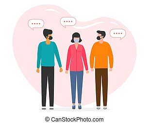 People vector communication talk internet social. Vector illustration ...