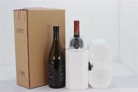 2支葡萄酒红酒勃艮第酒瓶快递包装运输泡沫箱-阿里巴巴