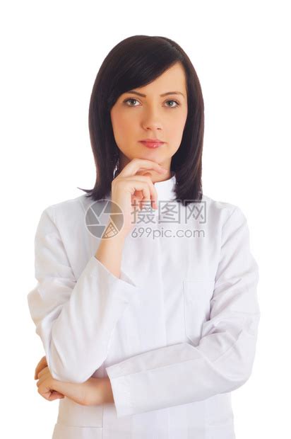 白色背景的女医生被高清图片下载-正版图片502982456-摄图网
