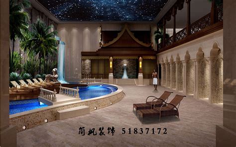 山东壹品汤泉洗浴设计方案效果图-郑州勃朗洗浴设计公司