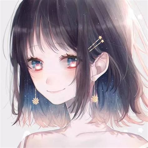 微笑甜美女生二次元头像