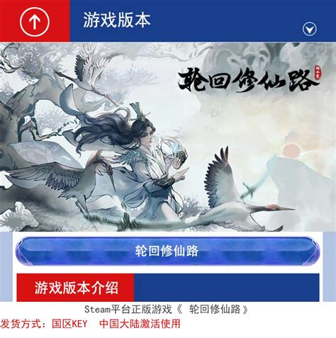PC中文正版 Steam游戏 轮回修仙路 国区cdkey 激活码 正版游戏 - 送码网